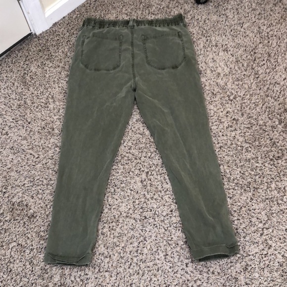 Paige Pants Size 30 Olive Army Green - Picture 3 of 10